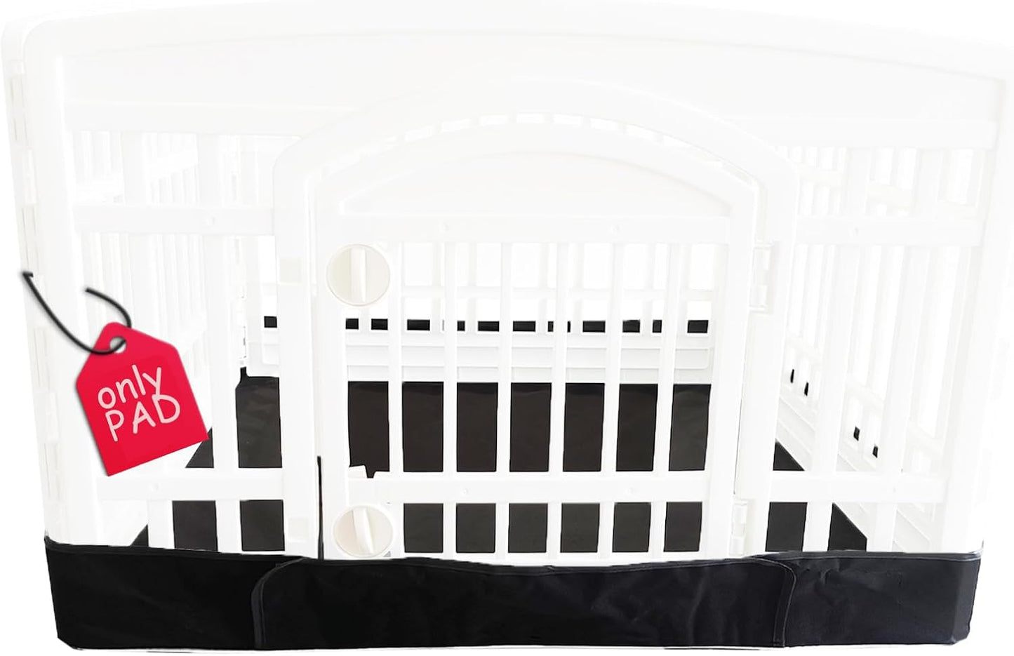 Dog Playpen Bottom Pad Fits for 35 Inch 4 Panels Exercise Pet Playpen, Dog Crate Pad Puppy Playpen Pad Leakproof Non-Slip(Playpen Not Included) Black
