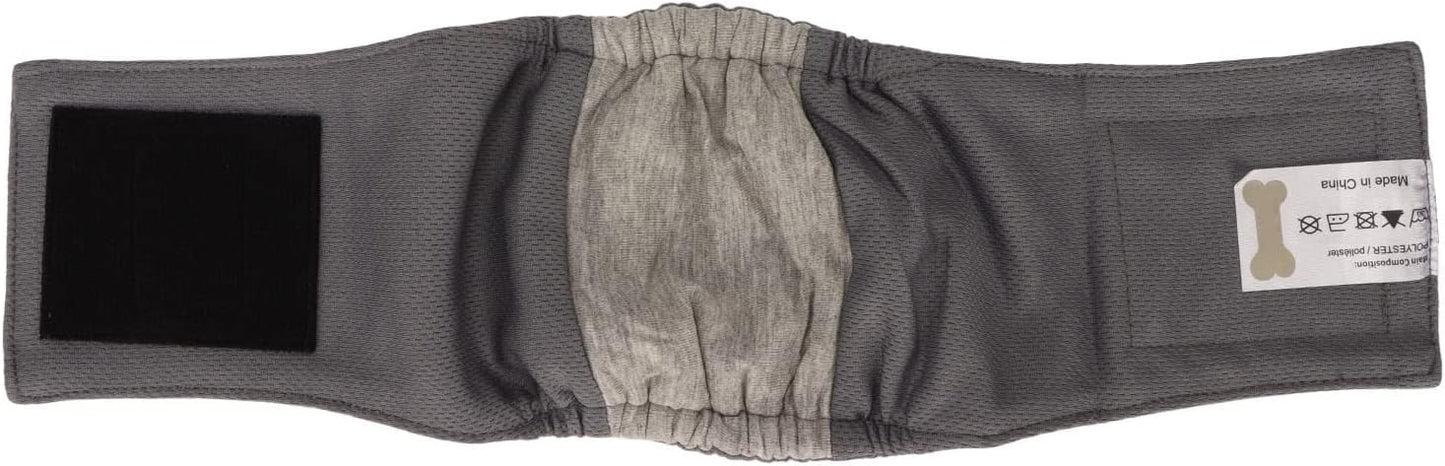 Male Dog Belly Wrap Leakproof Strong Water Absorption Breathable Comfortable Male Dog Belly Band for Small Dogs Puppies Untrained Male Dogs Spot Markers Incontinence (M)