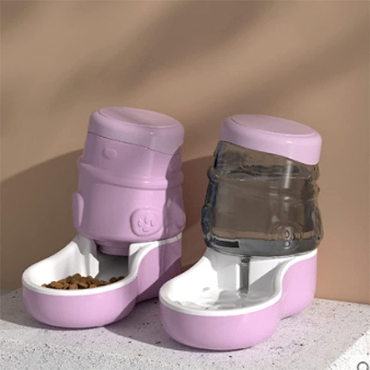 Water Dispenser Automatic Feeder 3.2L Cat Dog Feeder Large Capacity Cute Drinking Automatic Feeder and Water Dispenser Antioverturning Cat Bowl cat Fountain (Size : Feeders) (Water dispensers)