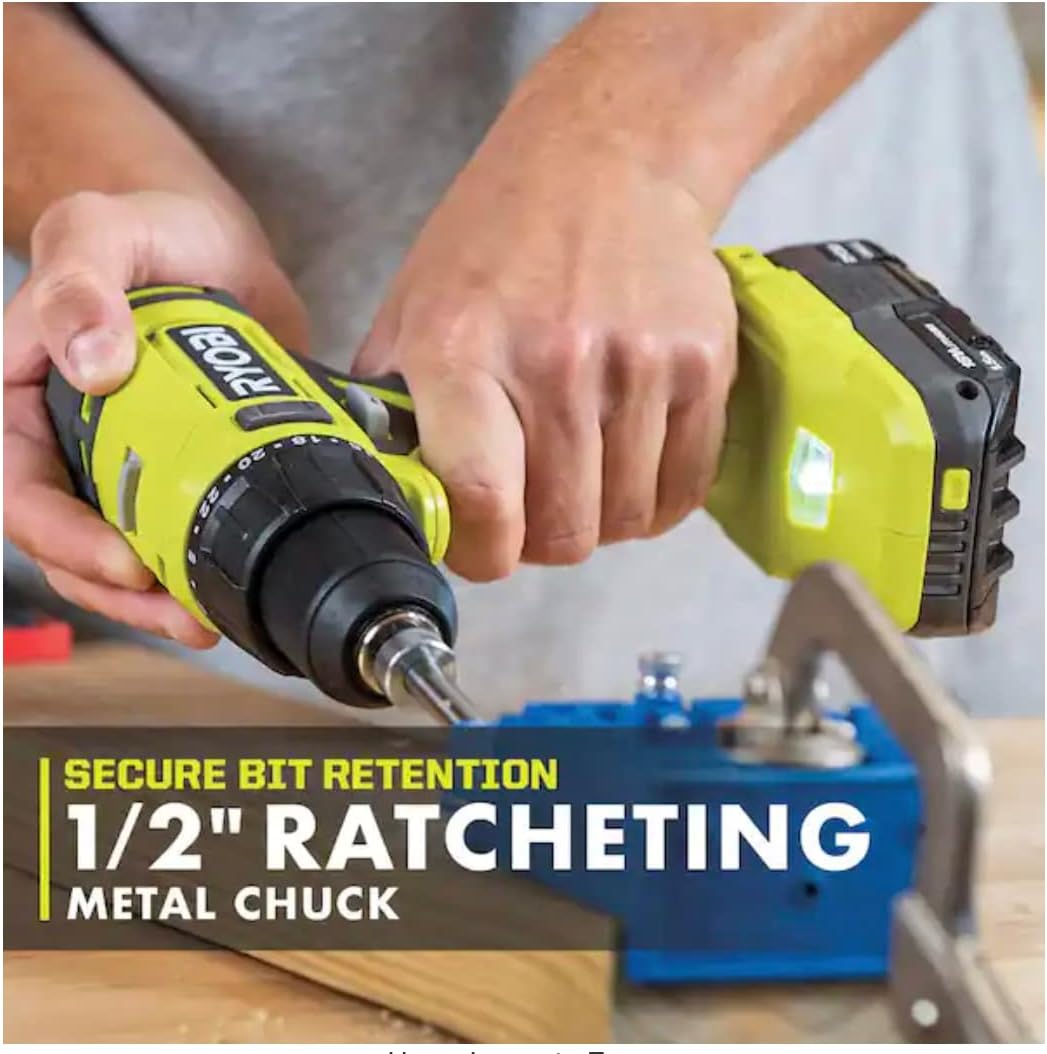 RYOBI ONE+ 18V Cordless 1/2in Drill/Driver PCL206B (Tool Only)