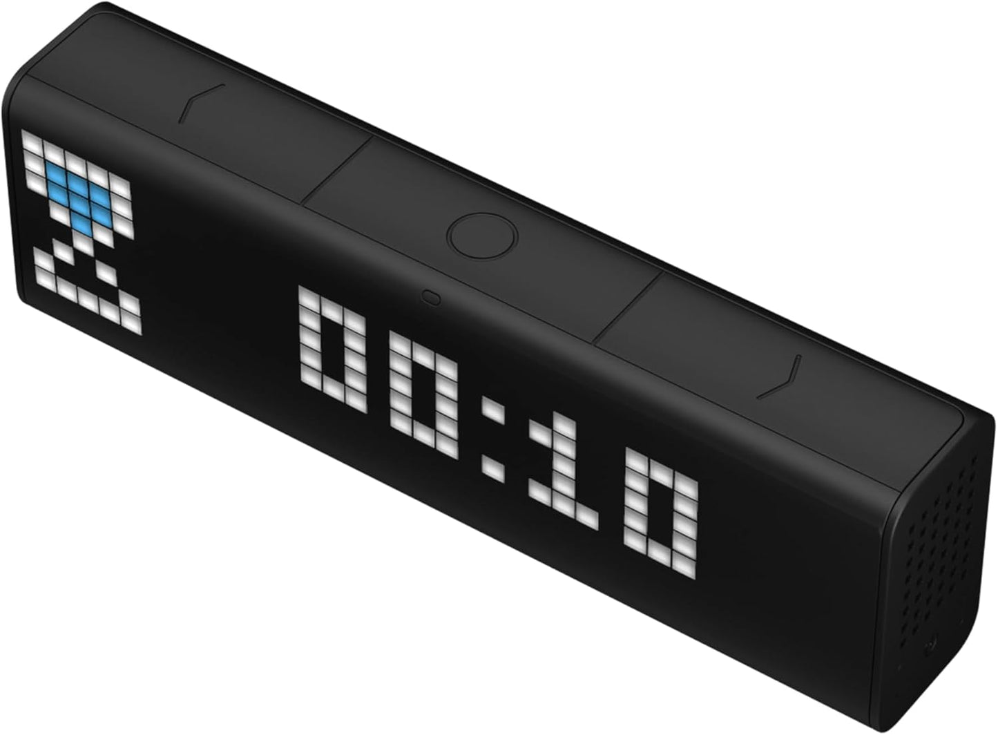 LaMetric TIME Wi-Fi Clock for Smart Home - Social Media Counter - Cinema Lightbox - Digital Alarm Clock with Weather - Retro Pixel Art Bluetooth Speaker with 37x8 LED Display