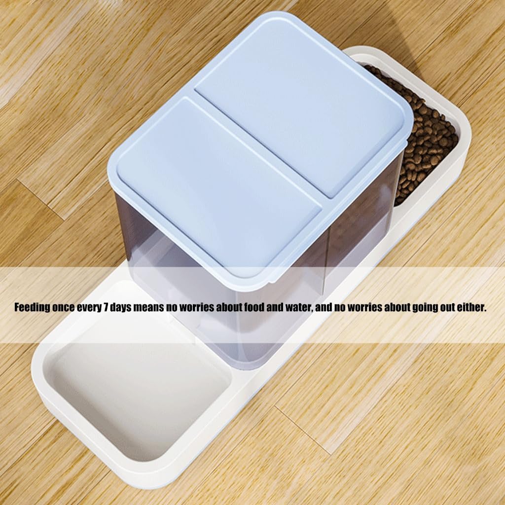 Elevated Dog Feeder with Removable Stainless Steel Bowl Anti Slip Feet Anti Spill Dog Cats Bowls