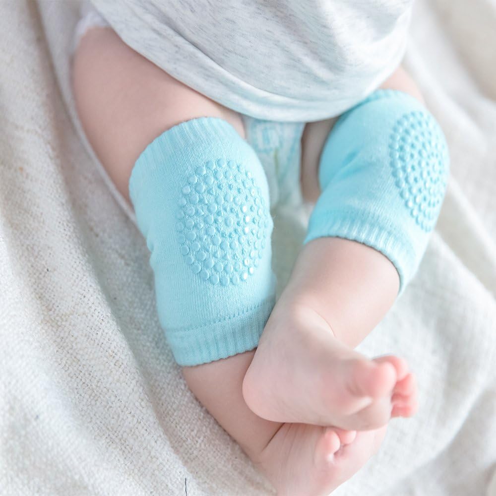 BOSONER Baby Crawling Anti-Slip Knee, Unisex Baby Toddlers Kneepads 5 Pairs