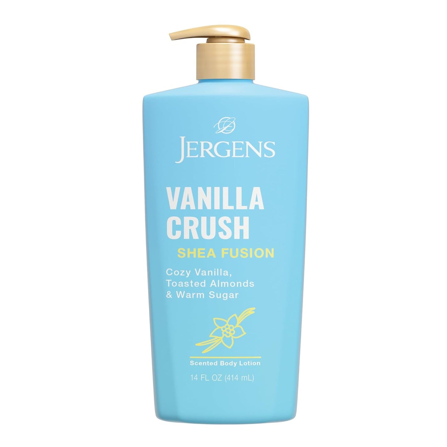Jergens Shea Fusion Vanilla Crush Body Lotion, Moisturizer with Shea Butter & Vitamin E, 14 Fl Oz