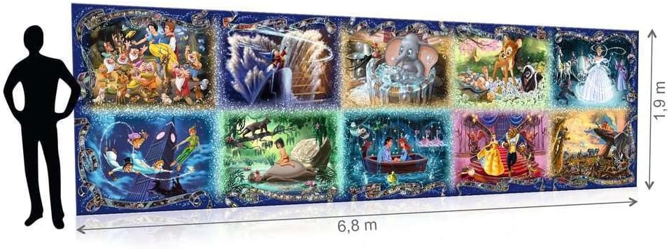 Ravensburger - Disney Memorable Moments - Spectacular 40000 Piece Jigsaw Puzzle - Bold Imagery of Favorite Characters - Cinderella, Bambi & More - Puzzles for Adults