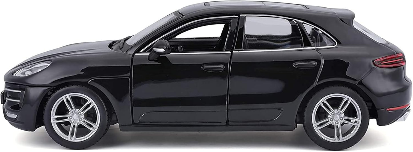 Bburago 1:24 ScalePorsche Macan Diecast Vehicle, Metallic Black
