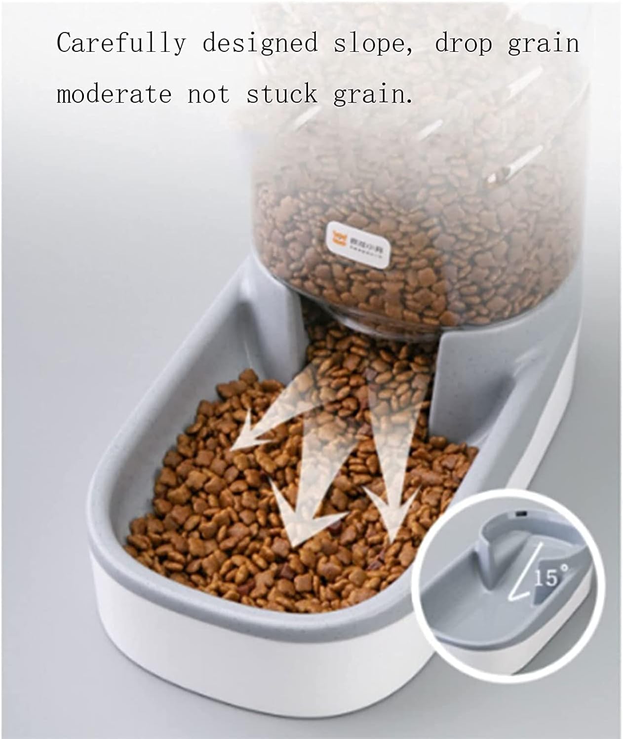 Fountain 3.8 L Pets Cats Dogs Automatic Waterer and Food Feeder Set Unplugged Feed Water Pet Supplies Gravity Pet Food Feeder and Water Dispensers Pet Water Dispenser