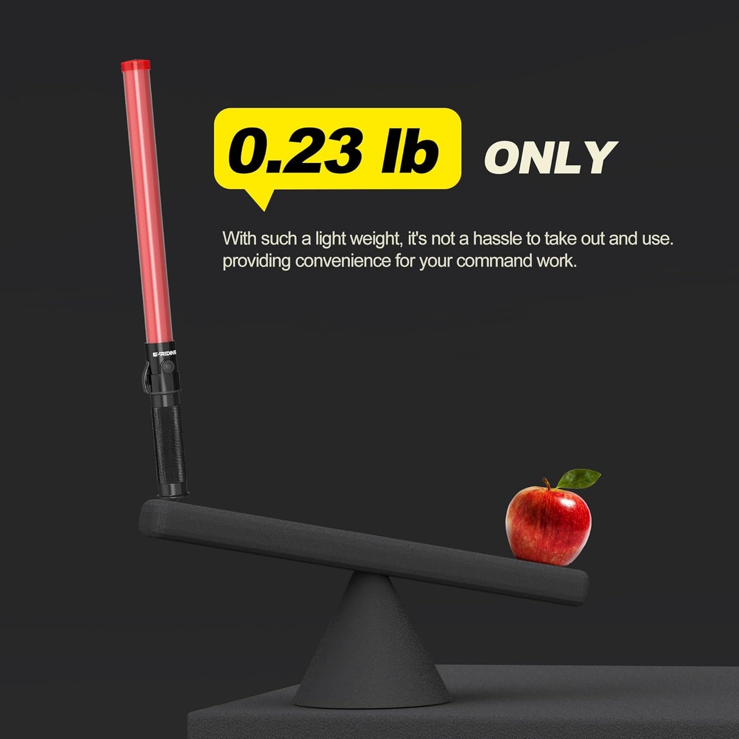 4 Pack 21 Inch Traffic Wand, Air Traffic Control Wand with 3 Flashing Modes, LED Multifunction Traffic Safety Baton for Airport, Parking, Car Directing