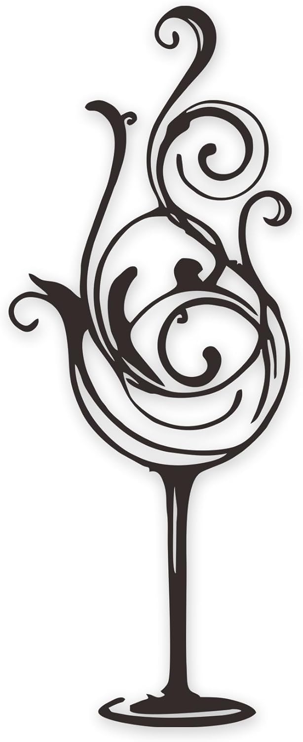 Aimery Wine Wall Art, Metal Kitchen & Bar Sign,Home Bar Decor,Modern Metal Wall Art-Happy Bubble