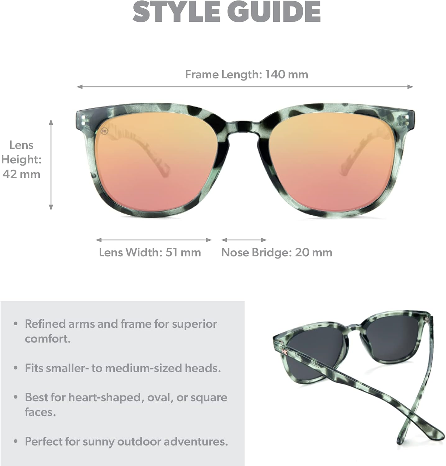 Knockaround Paso Robles Polarized Sunglasses for Men & Women - Trendy Sunglasses - UV400 Protection