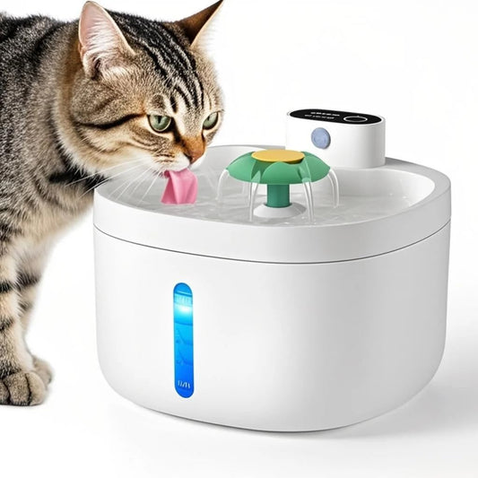 Cat Water Fountain, Cat Fountain,91OZ/2.6L Pet Water Dispenser Rechargeable Drinking Fountains for Cats and Dogs