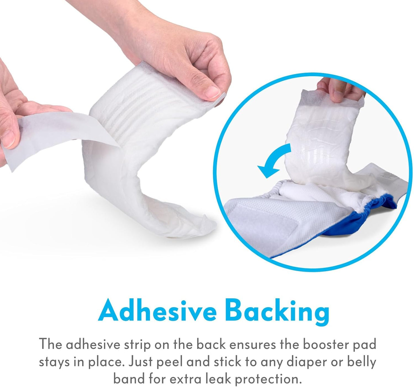 Paw Inspired Disposable Dog Diaper Booster Pads, Inserts for Male & Female Dog Diapers & Belly Bands, Flow-Through Design Adds Absorbency to Extend Diaper Use (30 Count)