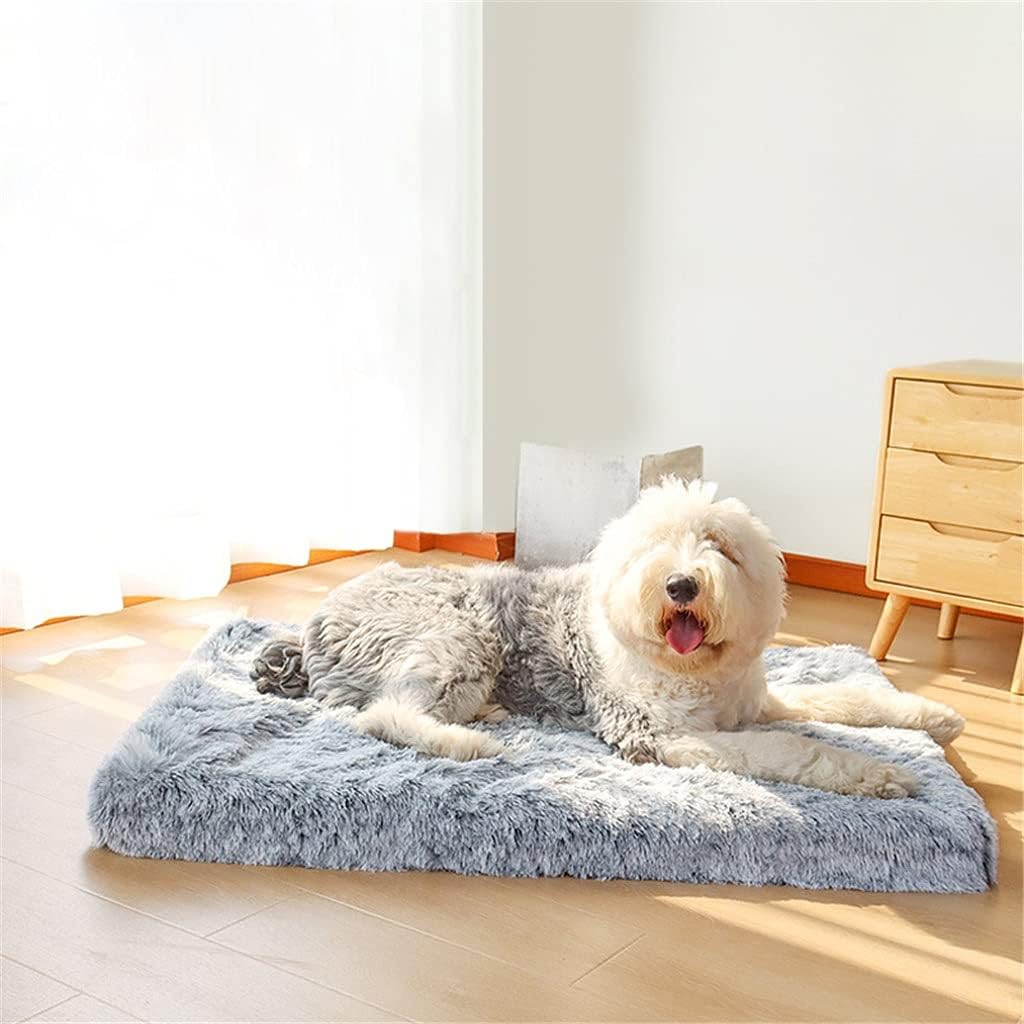 Ultra Plush Foam Dog Bed Rectangular Cat Dog Mats/Removable Cover Pet Mattress Cushion for Small Large Dogs (A XXL)