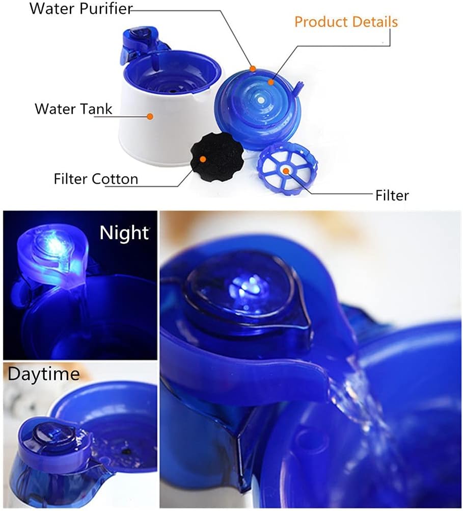 Automatic Cats Water Fountain Electric Dog Cats Drinking Bowl Waterfall Feeder Auto Pet Water Drinking for Cats Water Dispenser