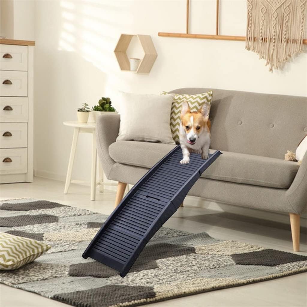 Dog Steps Pet Stairs Ramp Lightweight Folding Ladder for High Beds Trucks Cars SUV Over 5kg (As Show 1)