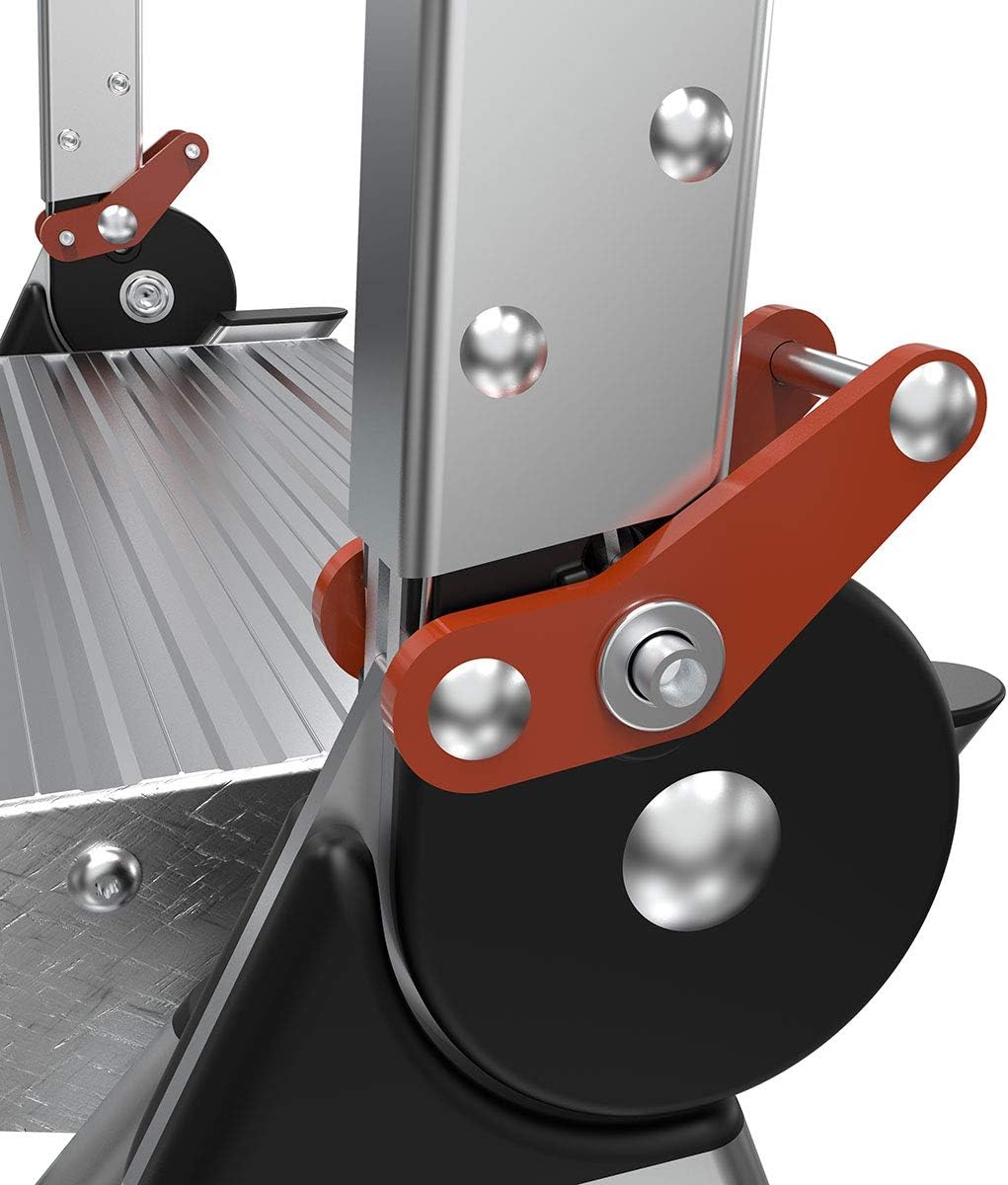 Little Giant Ladders, Jumbo Step, 2-Step, 2 foot, Step Stool, Aluminum, Type 1AA, 375 lbs weight rating, (11902), Silver