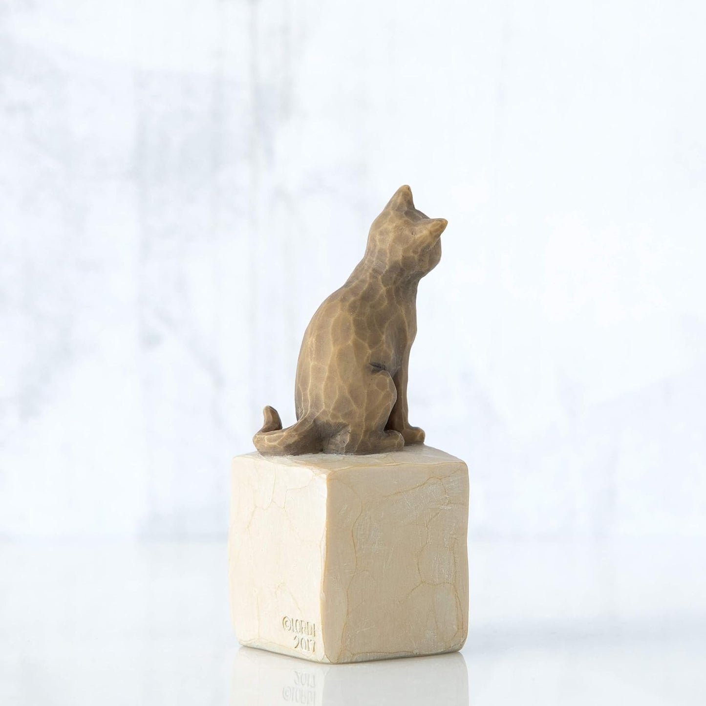 Willow Tree Love My Cat (Dark), Sculpted Hand-Painted Figure