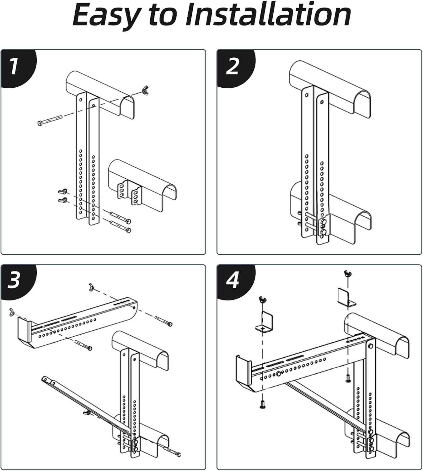 Ladder Jacks,Short Body Ladder Jacks-2Pack, Siliver
