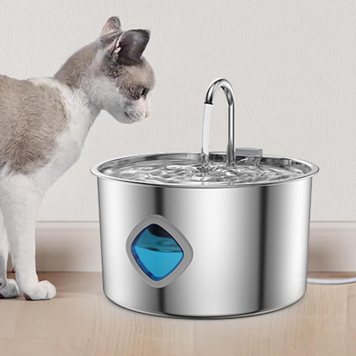 Water Fountains for Cats Indoor | 3.2L Water Bowl Fountain for Cats Inside | Automatic Waterer Pet Feeding Bowl for Small Medium Large Breed Dog Puppy Kitten Drinking Watering Indoor