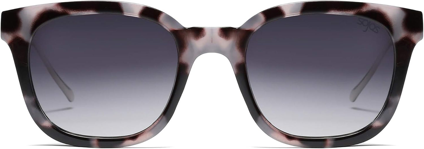 SOJOS Classic Square Polarized Sunglasses Womens Mens Retro Trendy UV400 Sunnies SJ2050