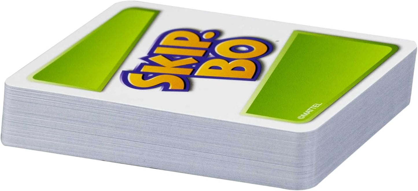 Mattel Games, Skip-BO Card Games for Ages +7, Card sequencying Family Game from UNO Creators, 52370