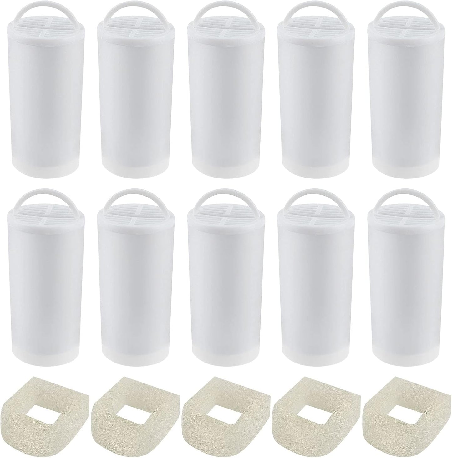 Premium Charcoal and Foam Pre-Filters Replacement for Petsafe Drinkwell Stainless Steel 360 Fountain, Dog and Cat Pet Fountain Filters, 15 Packs