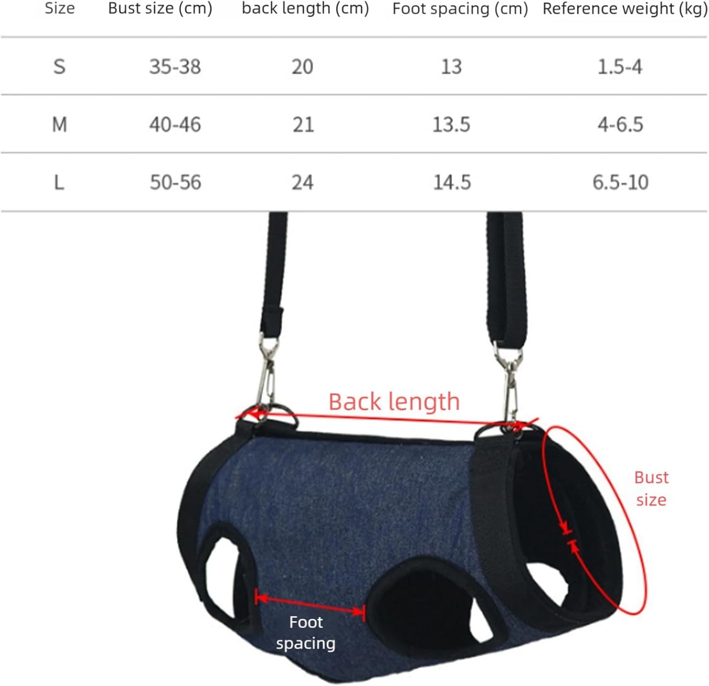 iiniim Dog Walking Aid Harness Adjustable Lift Support Sling for Senior Dogs with Arthritis Help Blue Large