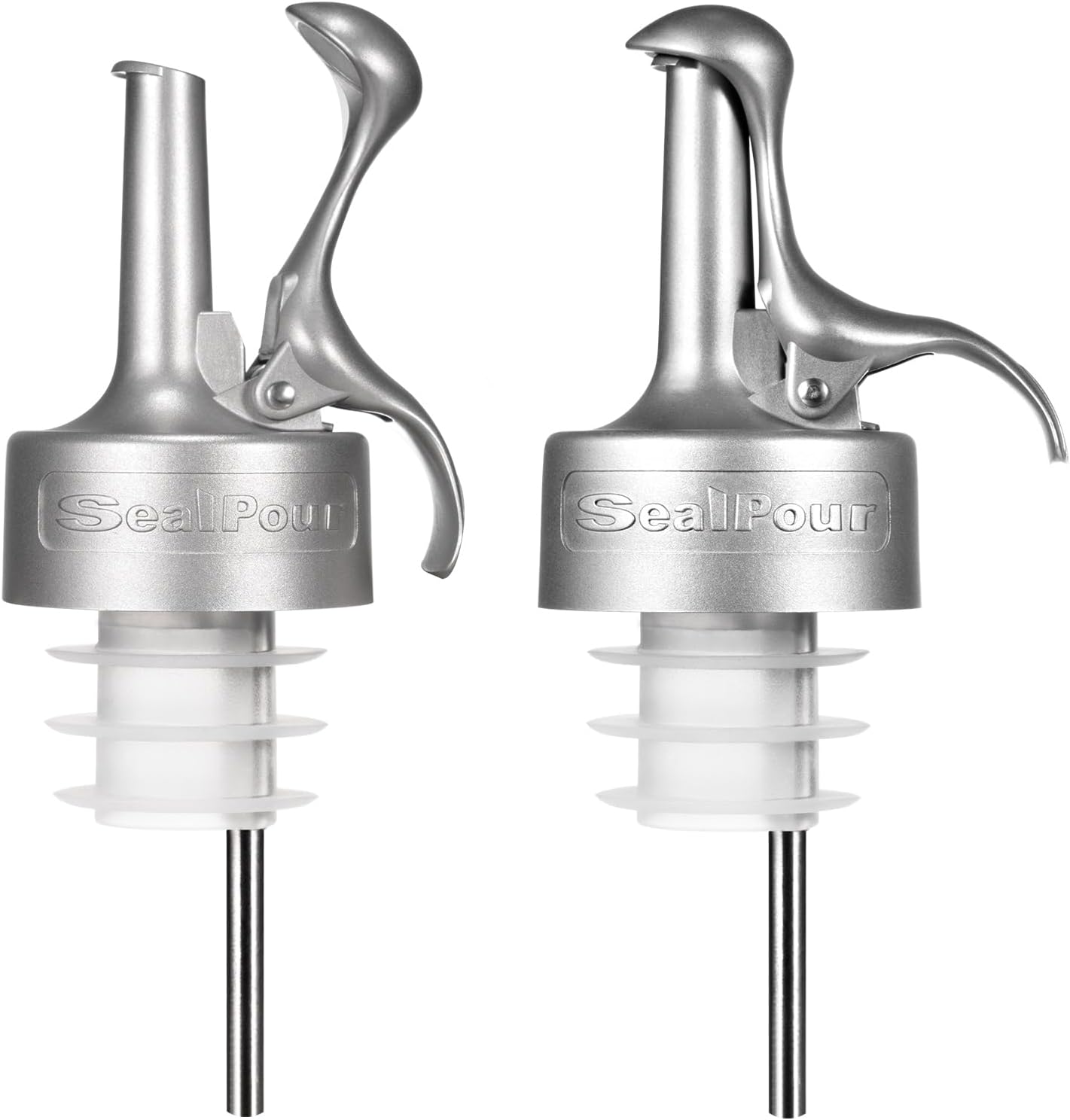 Liquor Pour Spouts, Liquor Bottle Pourer Spouts, Alcohol Pour Spouts,Bar Pour Spouts,Suitable for Alcohol, Beverage, Vinegar, Wine for Bar Accessories-2Pcs