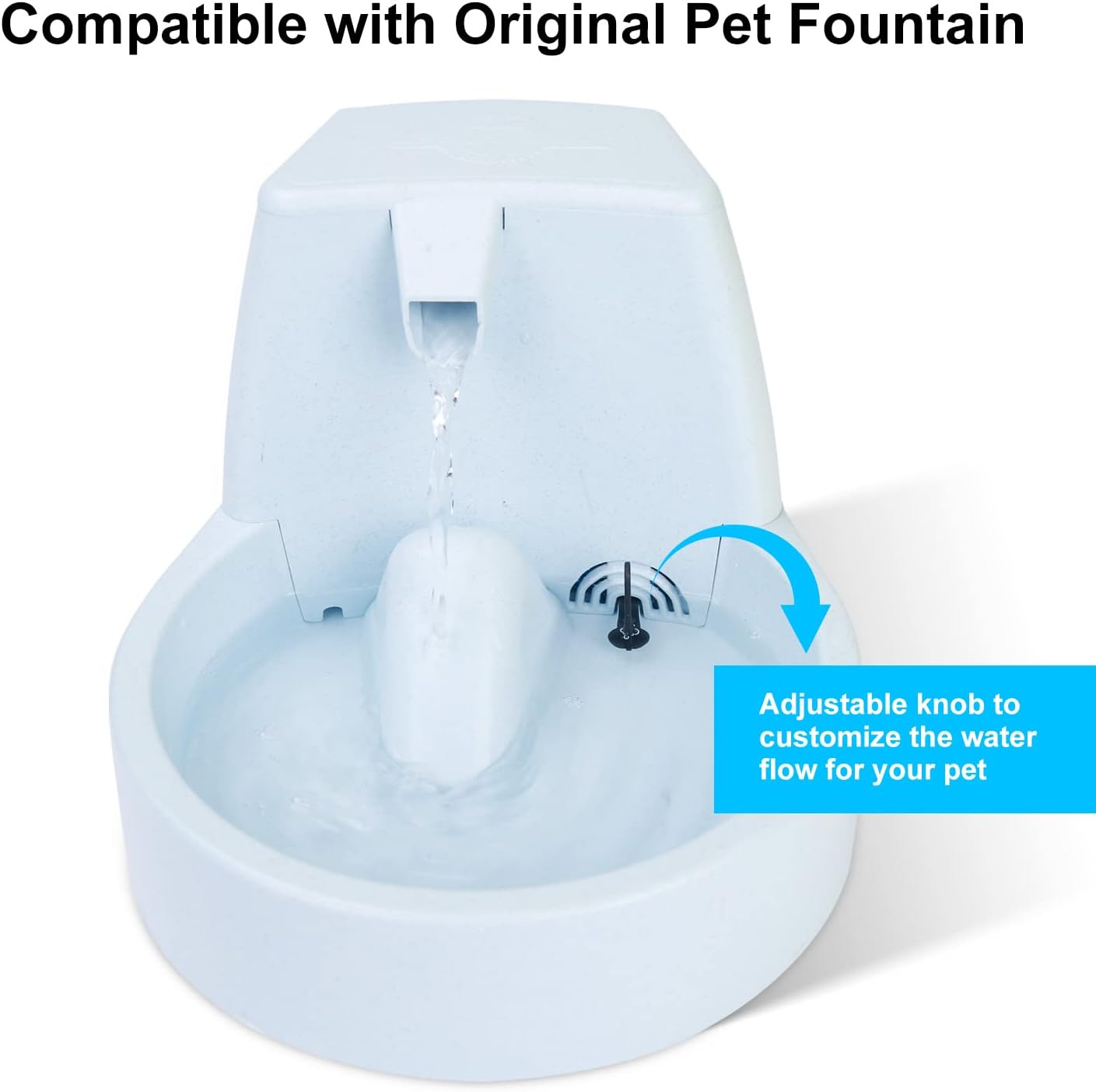 SP-400LV Cat and Dog Water Fountain Pump with Grommet,USB Replacement Pump for Original Mini Pet Fountain