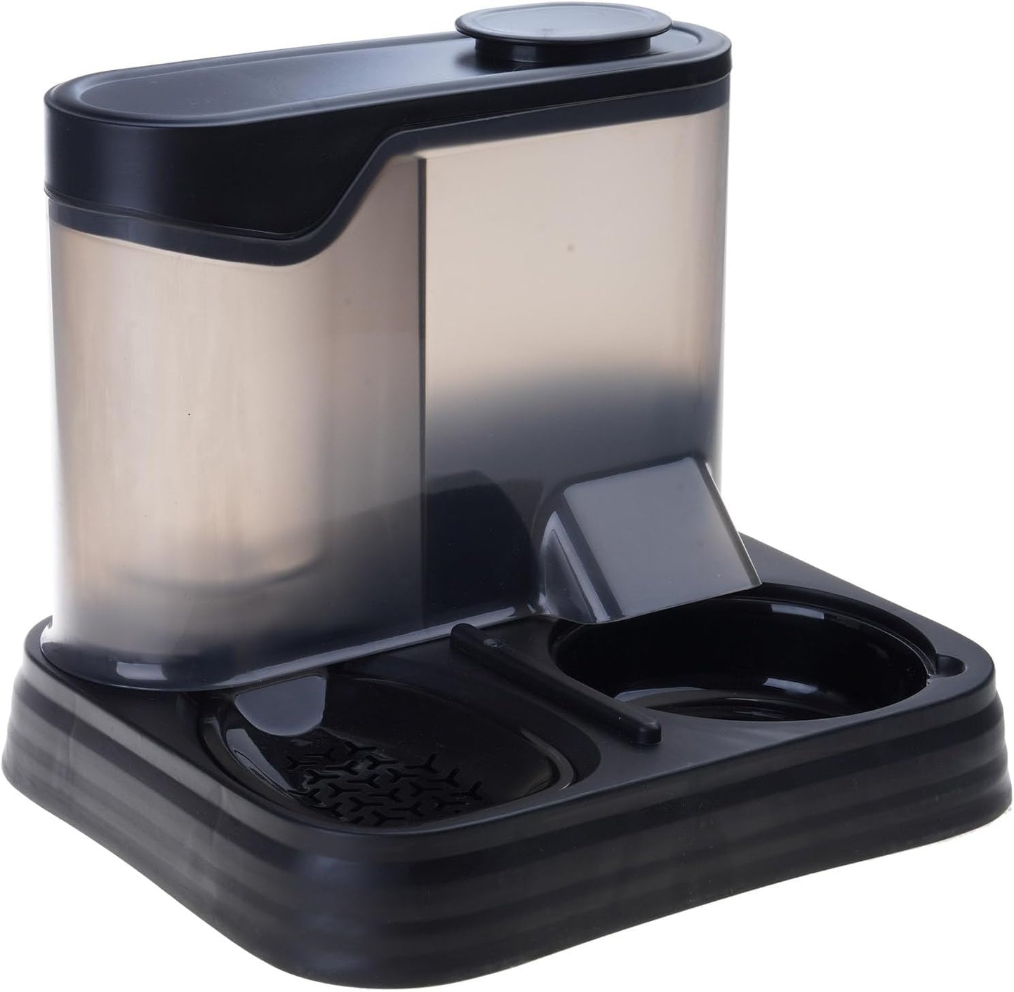 Automatic Refilling Pet Water Bowl and Food Dish Set with Stainless Steel Removable Tray Anti Tip Base for Small Animals Automatic Refilling Pet Water Bowl and Food Dish Set