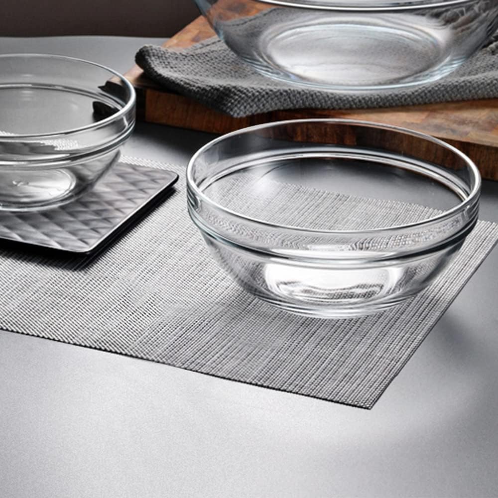 Replacement Glass Bowl for Feoyoho 3.75in Feeder Stand – Small, 13.7 oz / 1.7 Cups, Dishwasher & Microwave Safe