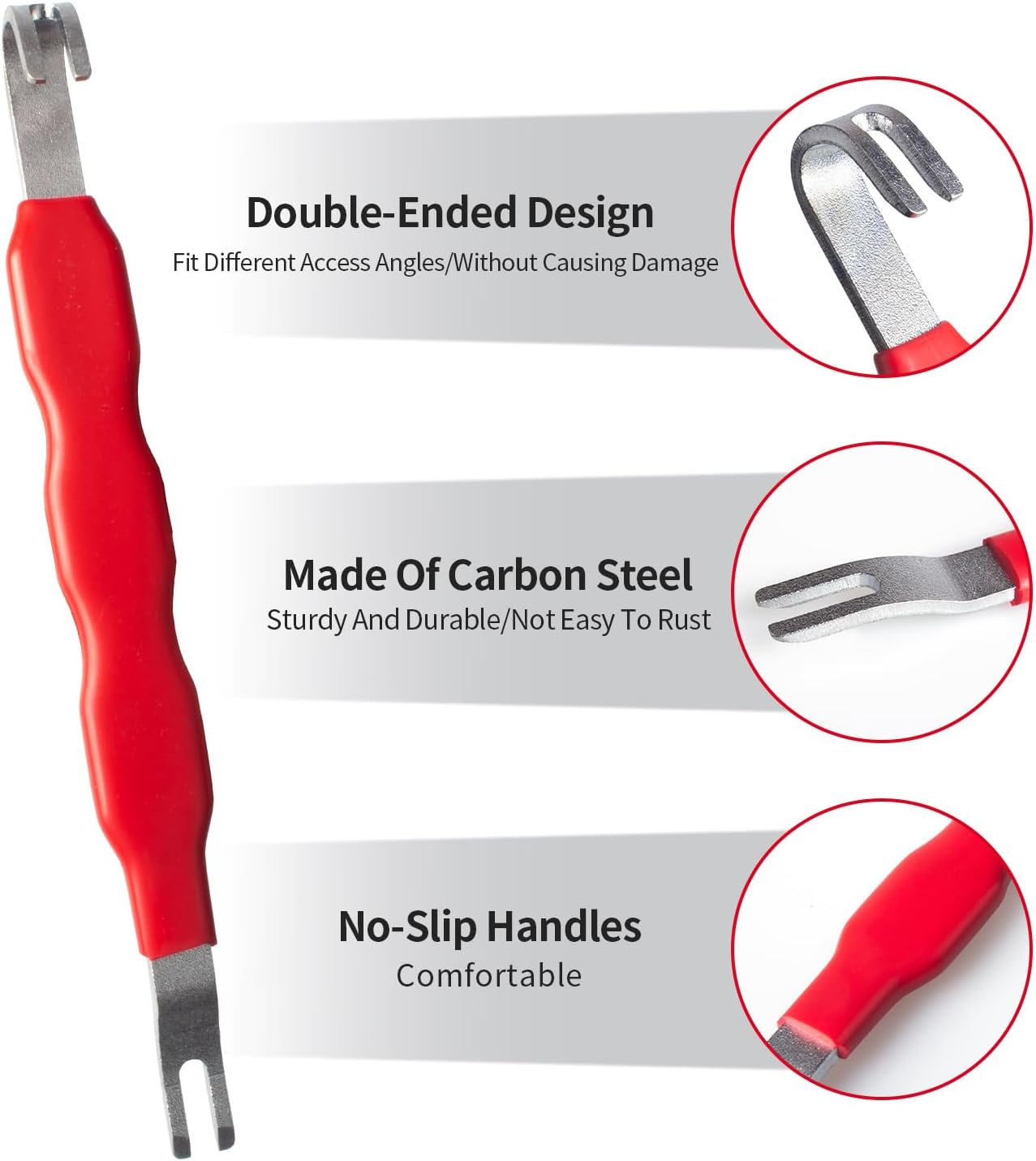 4 Pieces Electrical Disconnect Pliers for Cars, Automotive Electrical Plug Connector Disconnect Tool and Connector Separator and Hose Clamp Pliers