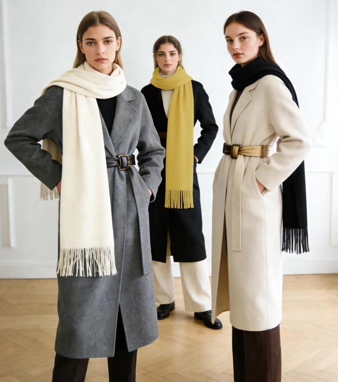 Winter Soft Long Scarf, Pashmina Shawls and Wraps, Warm Large Scarves for Men Women Evening Dress Wedding