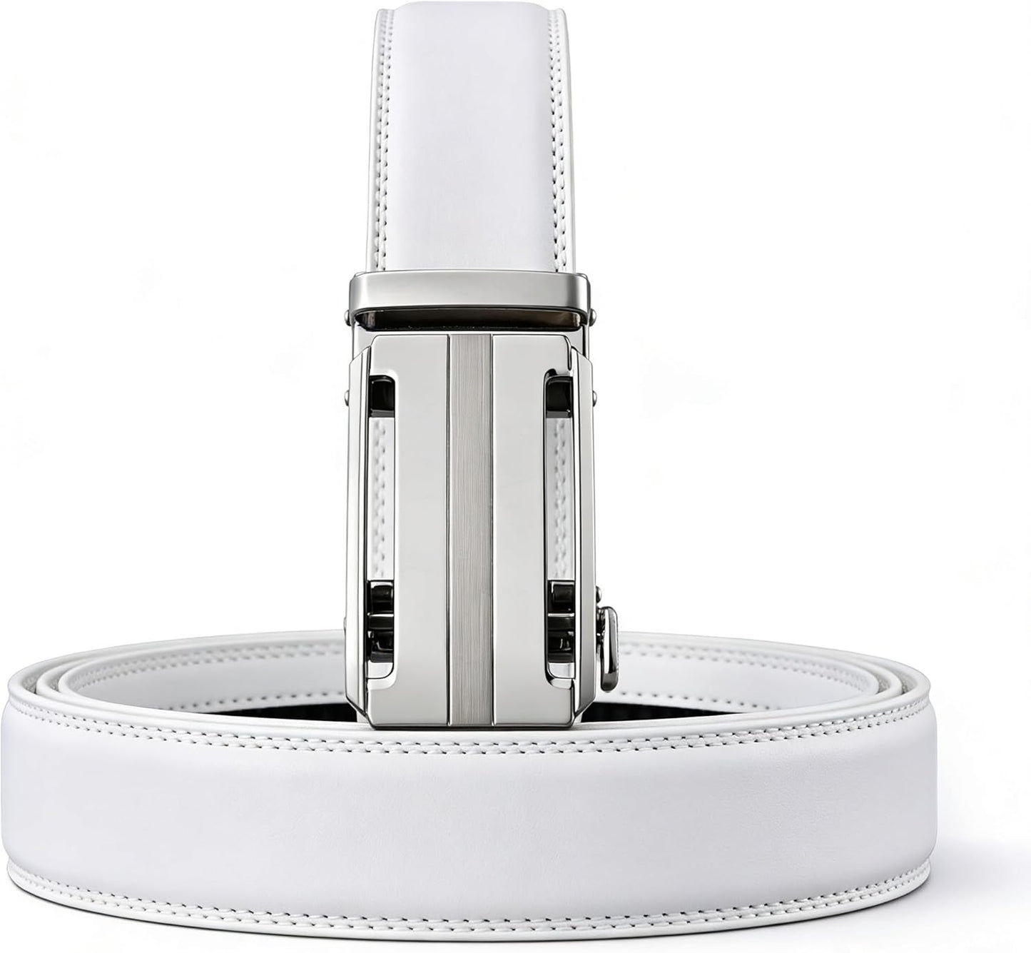 Men's Belt, Ratchet Dress Casual Belt with Adjustable Automatic Buckle Trim to Fit