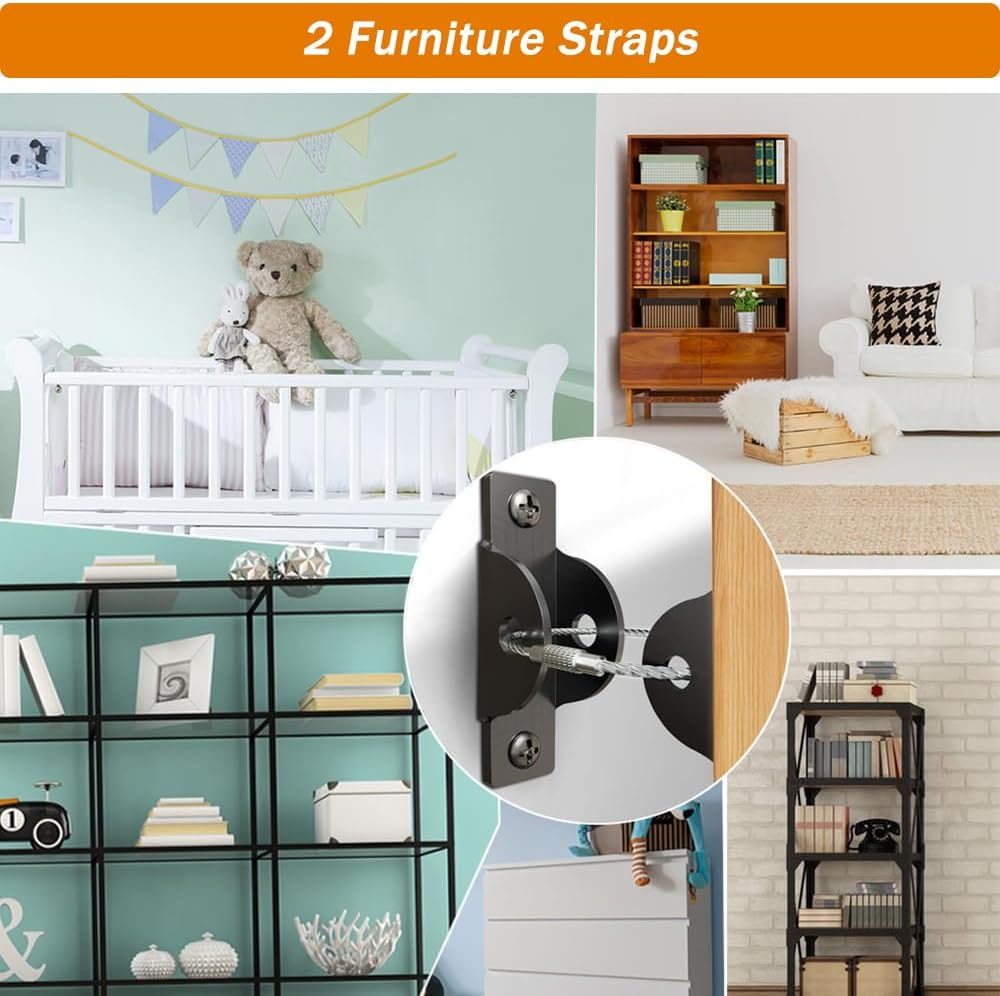 Baby Proof Kit, 58 Packs Baby Proofing Kit Essentials Child Proofing Appliance with Cabinet Locks, Corner Guards and Outlet Covers - All-in-one Super Value Child Proof Kit