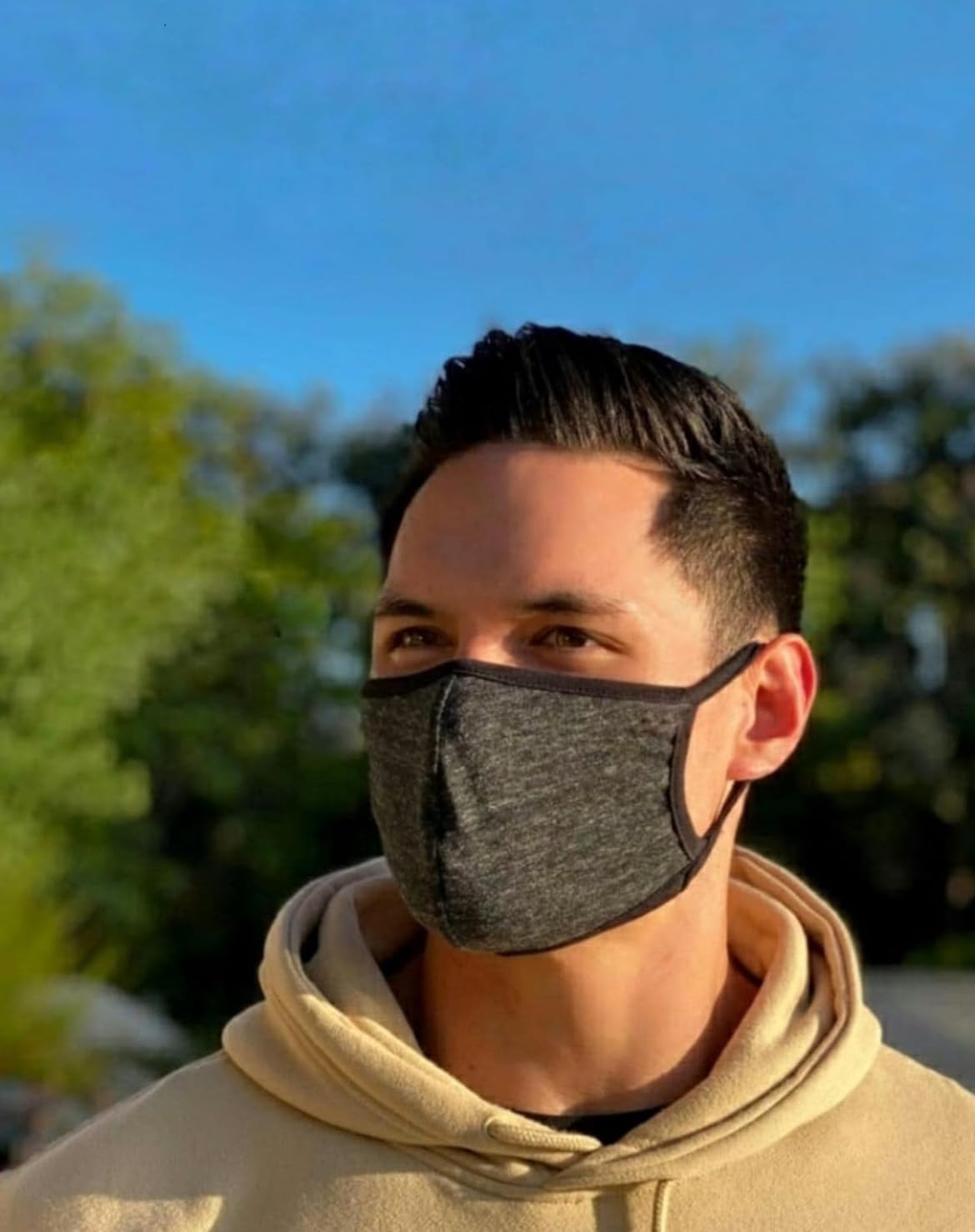 Cotton Face Masks - Made of Premium Organic Cotton, Reusable Washable Soft Cloth Face Masks 3/6 Pk