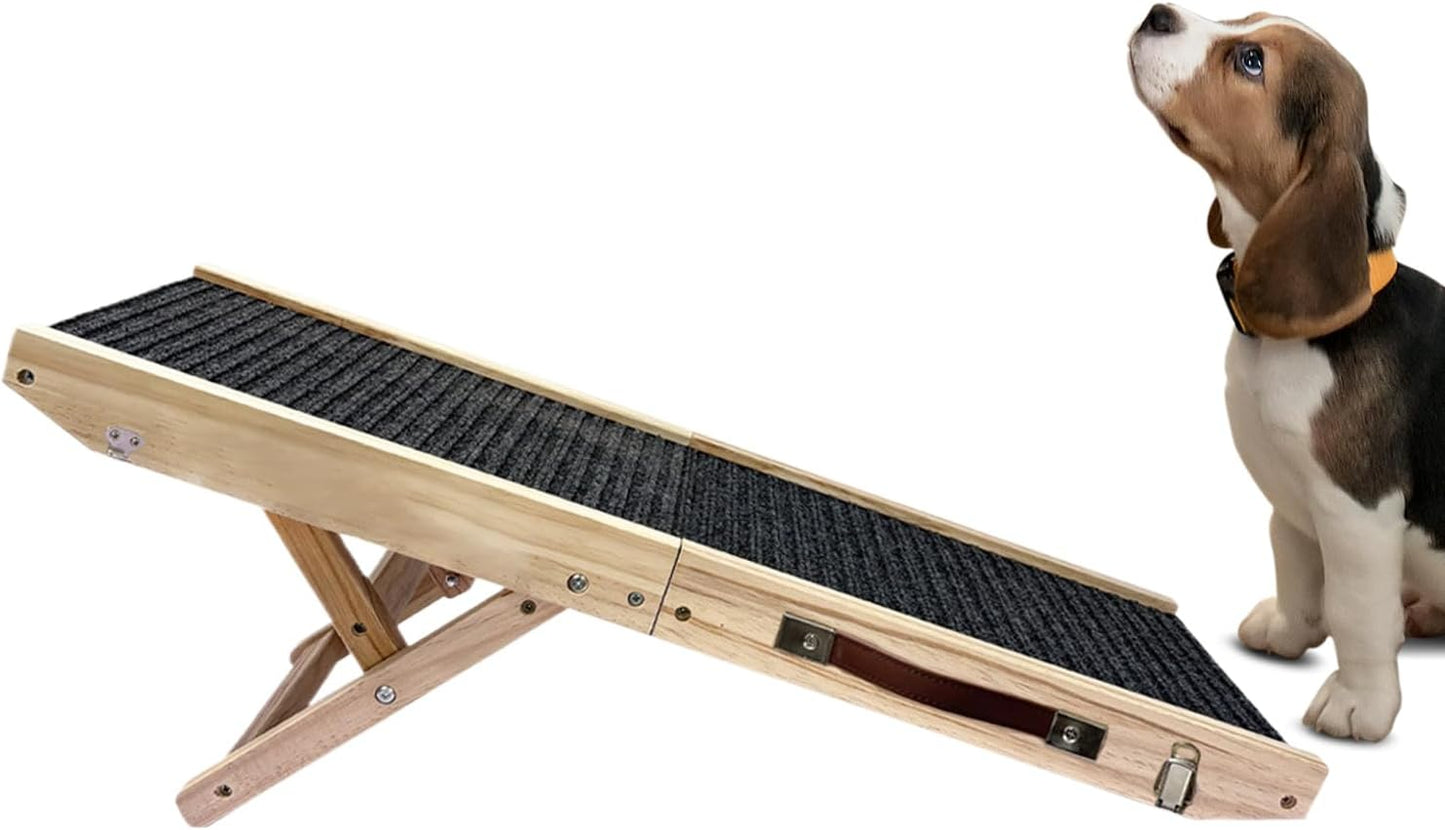 Puppy Ramp Stairs, Foldable 4-Step Height Access, Portable Pet Bed Ladder with Modern Design, Lightweight Indoor Climbing Tool, Safe Easy-to-Clean Pet Equipment, Stairs Suitable Window Fence