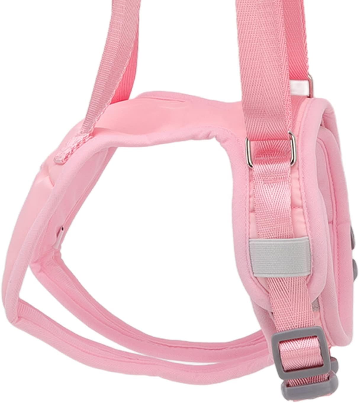 Dog Lift Harness Adjustable Safe Comfortable Puppy Hind Leg Support Sling Vest for Old Disabled Rehabilitation Dogs Pink Fleece Lining (S)