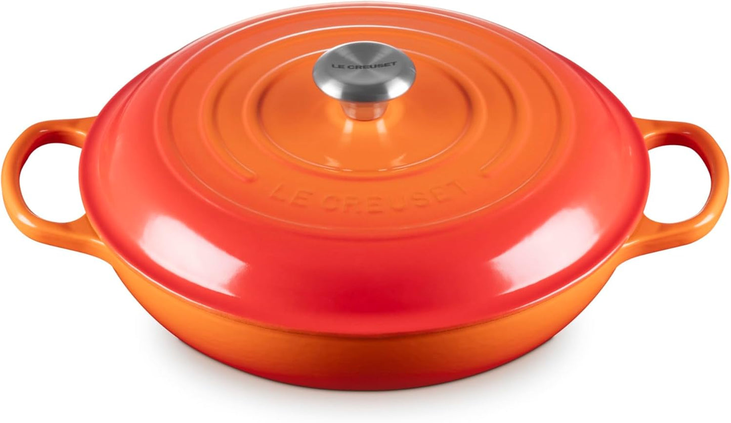 Le Creuset Enameled Cast Iron Signature, 9-Piece Cookware Set, Flame