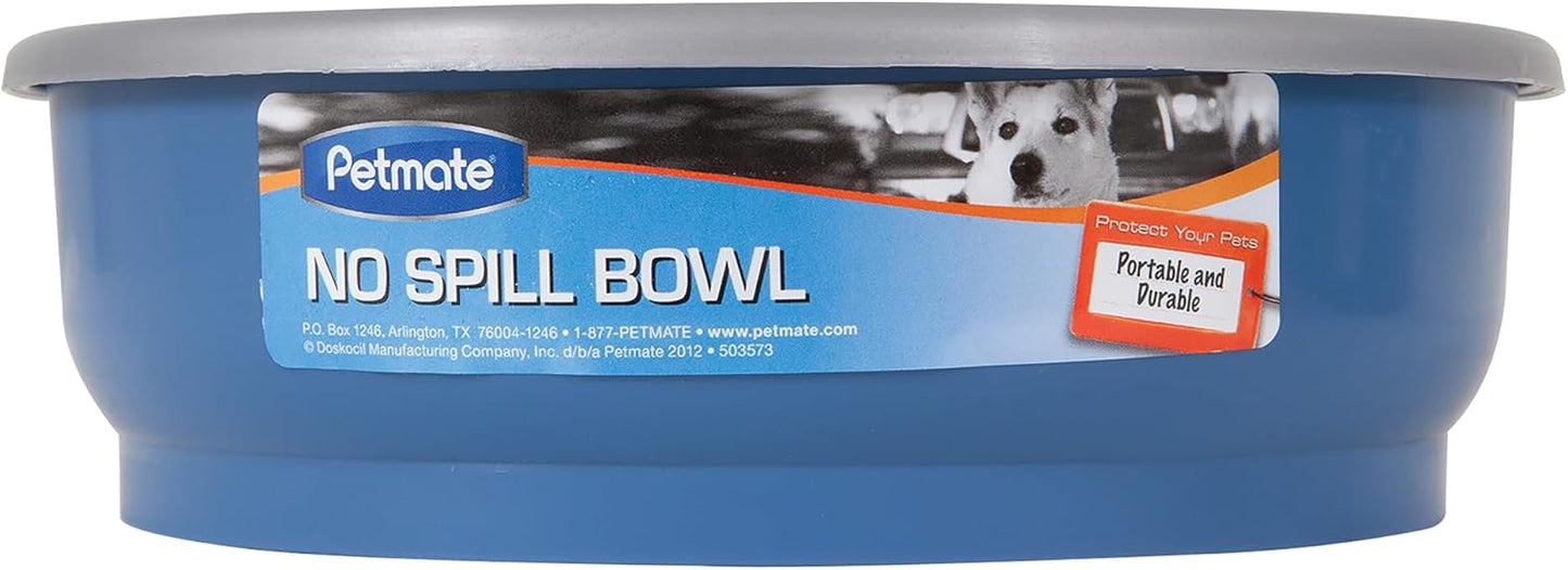 Petmate No Spill Bowl,Blue