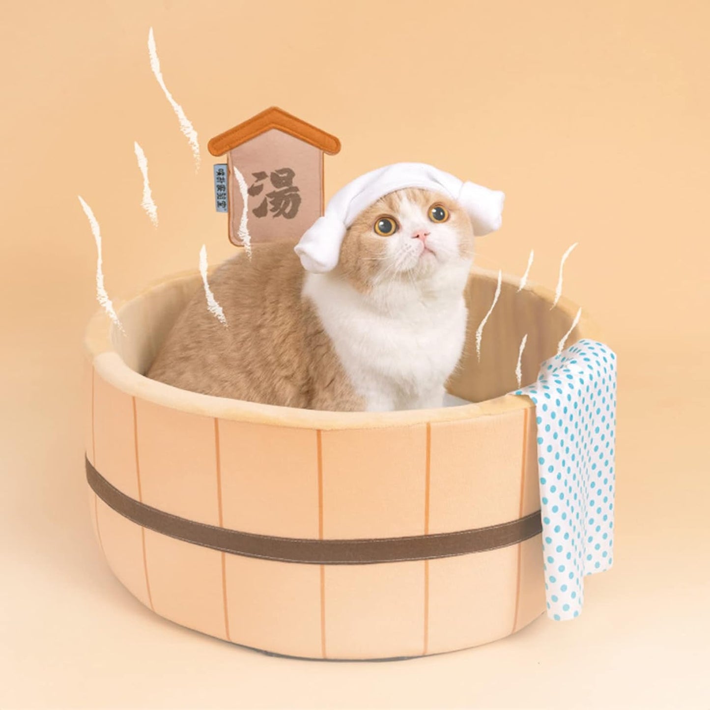 Hot Spring Soup Bathing Dress Up Cat Kennel Dog Kennel Removable and Washable Autumn and Winter Warm Pet Thick Sponge Deep Sleep Non-Slip Mat