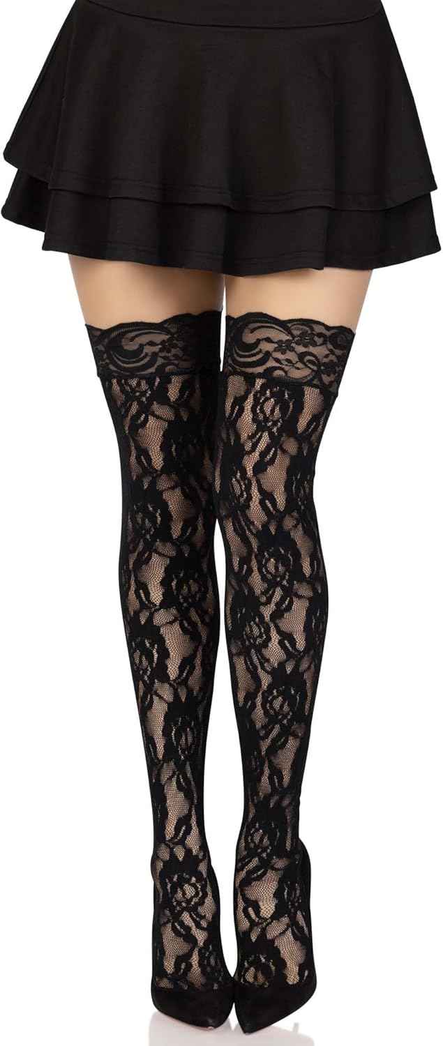Leg Avenue Women's Hosiery Lace Thigh Highs