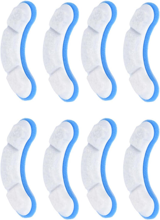 Dog Water Filter Replacement, Pet Fountain Filter, Water Bowl Filter for Clear Fountain, 8-Pack Replacement Filter Set (LW)