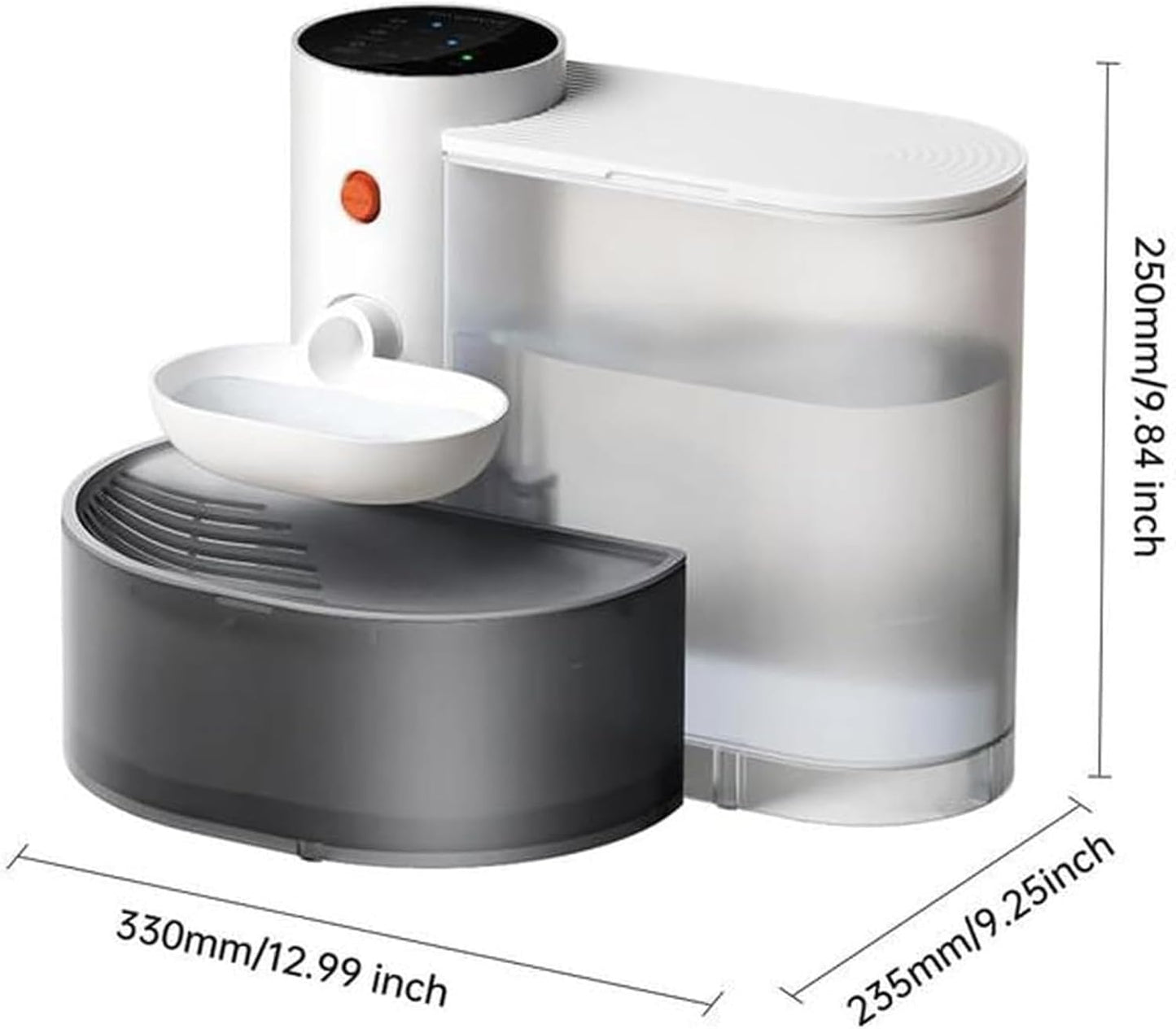 Smart Pet Water Fountain,3L Automatic Pet Water Dispenser,Wireless Pour-Over Cat Water Fountain,Ultra Silent 180 Days Endurance Automatic Pet Water Dispenser,for Cat, Dog