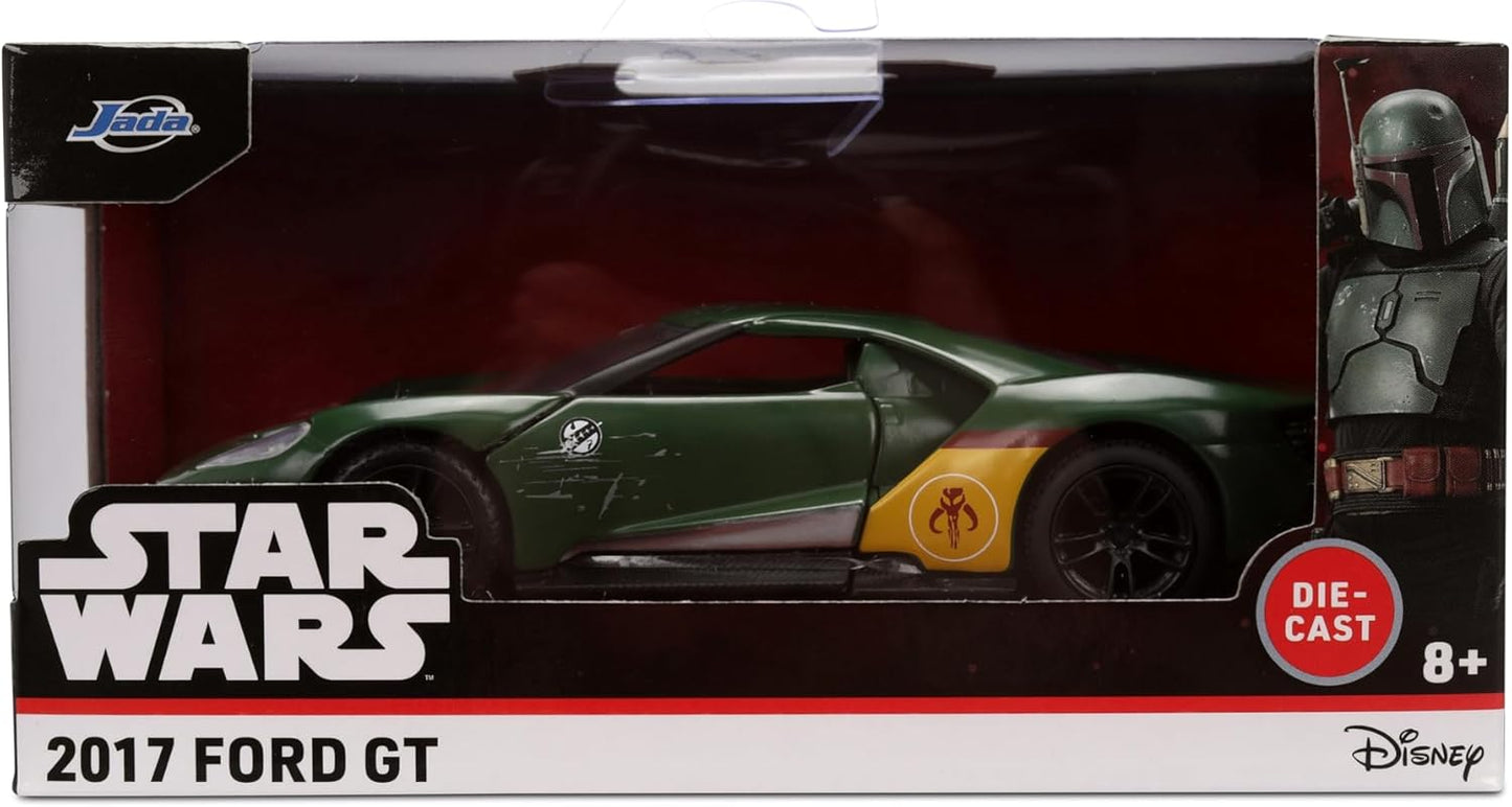 Jada Star Wars Boba Fett 2017 Ford GT – 1:32 Scale Hollywood Rides Die-Cast Collectible Car Toys – Toy for Collectors and Fans