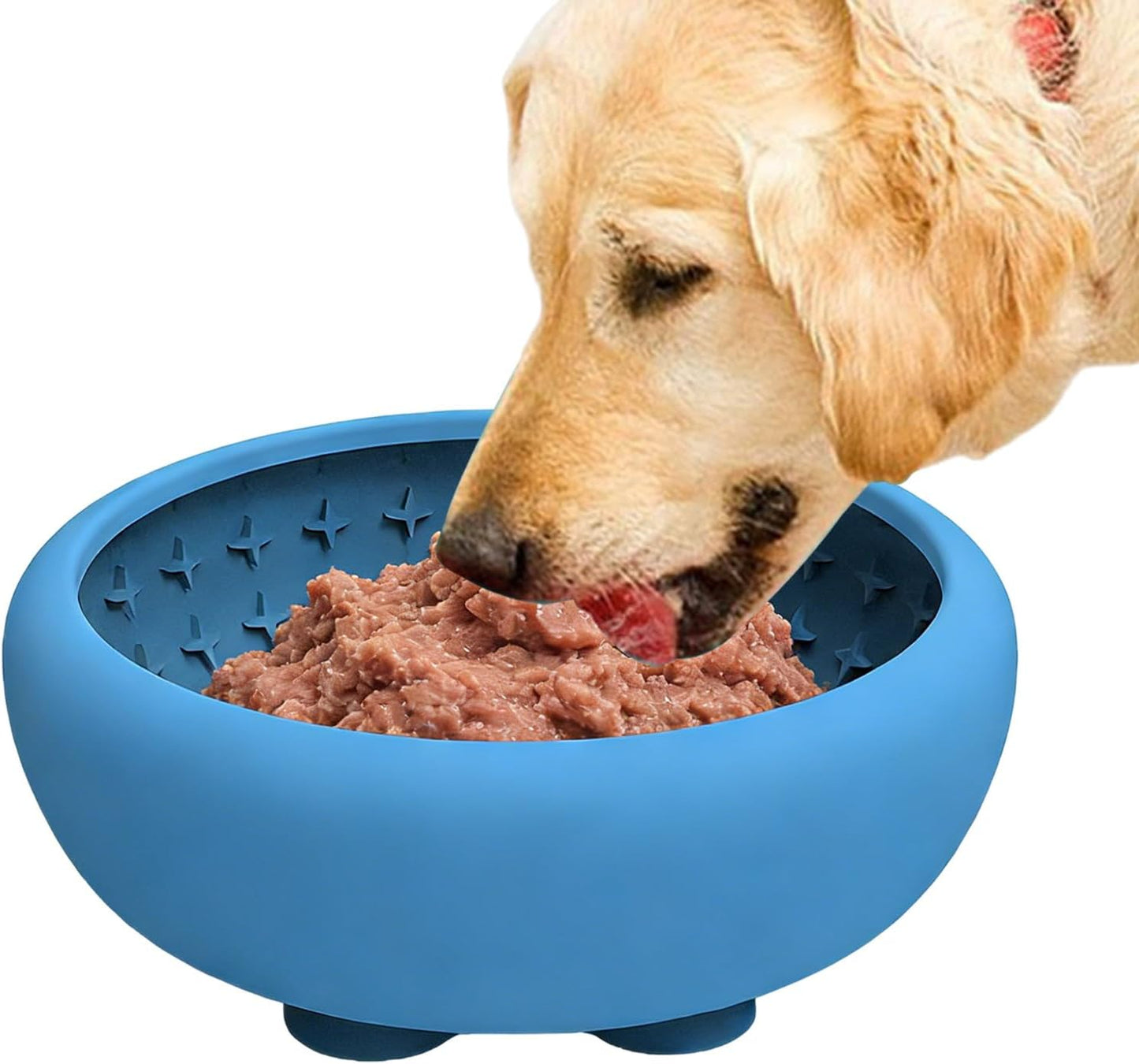 Whisker Pace - Slow Feeder Cat Bowl for Balanced Eating | Silicone Non Slip Pet Dish with Strong Suction Cup, Puzzle Pattern Feeding Design & Stable Base Control for Puppies, Medium Pets, Home Use and