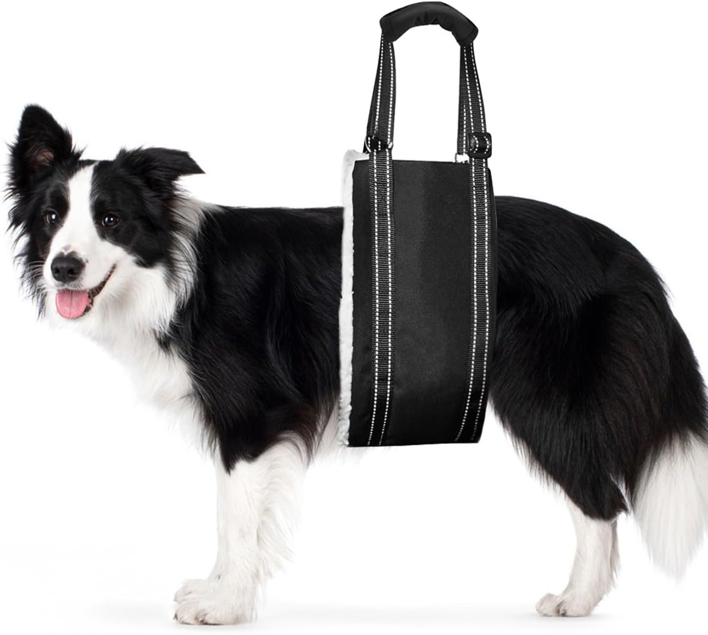 FEimaX Portable Dog Sling for Back Legs Adjustable Harness for Dogs Hind Leg Support Soft Lift Support and Rehab Harness for Weak Rear Legs Help Injured Disabled and After Surgery Dogs Small to Large
