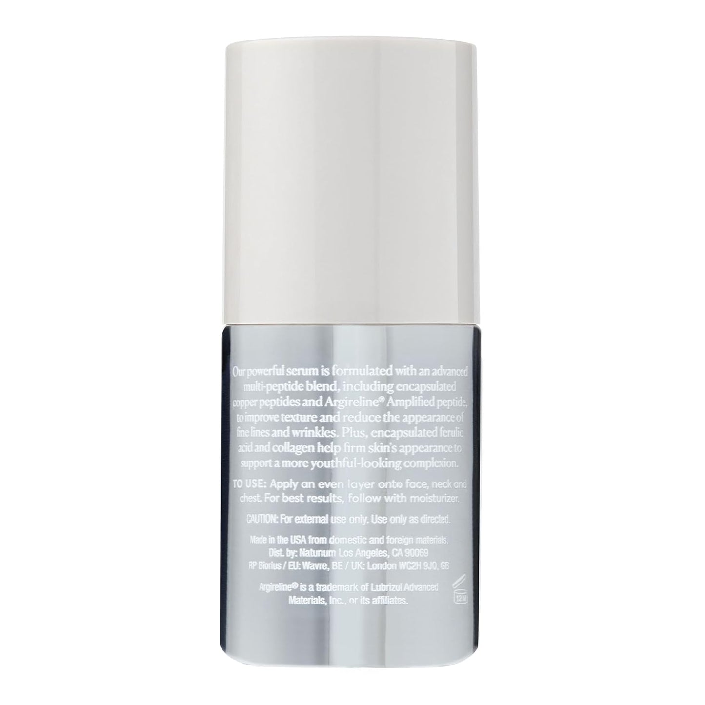 Naturium Multi-Peptide Advanced Serum, Firming & Smoothing Face Serum for Fine Lines & Wrinkles with Advanced Multi-Peptide Blend, 1 oz