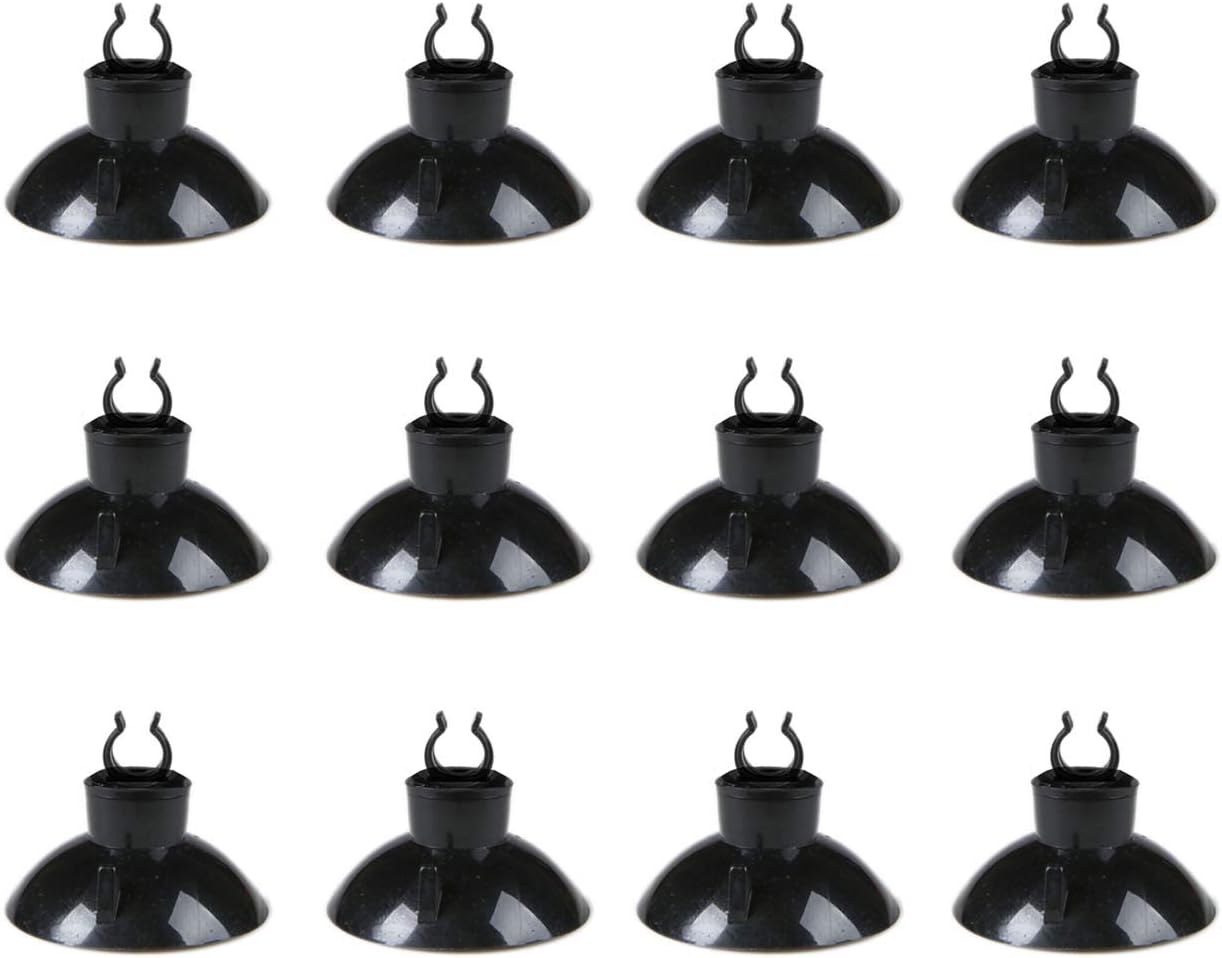 JIH Aquarium 50 Feet Standard 3/16" Black Flexible Airline Tubing with Black Plastic Connectors for Fish Tank,Terrariums, and Hydroponics