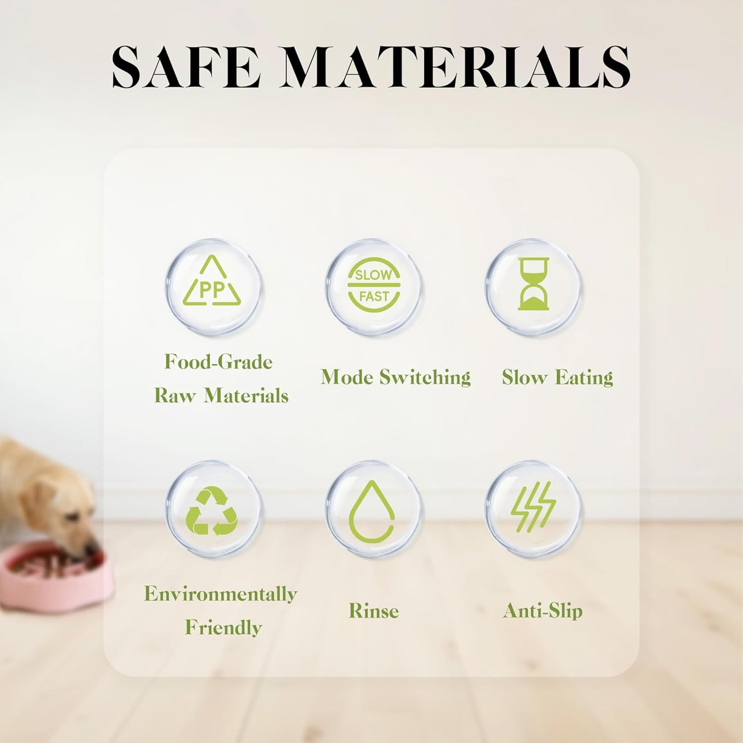 Slow Feeder Dog Bowl for Large Dogs - Non-Slip Durable Interactive Puzzle Bowl, Easy CleanDesign to Prevent Bloat & Overeating, 100% BPA Free (Blue)